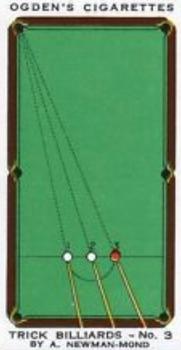 1934 Ogden's Trick Billiards #3 The Last Ball Goes in First Front